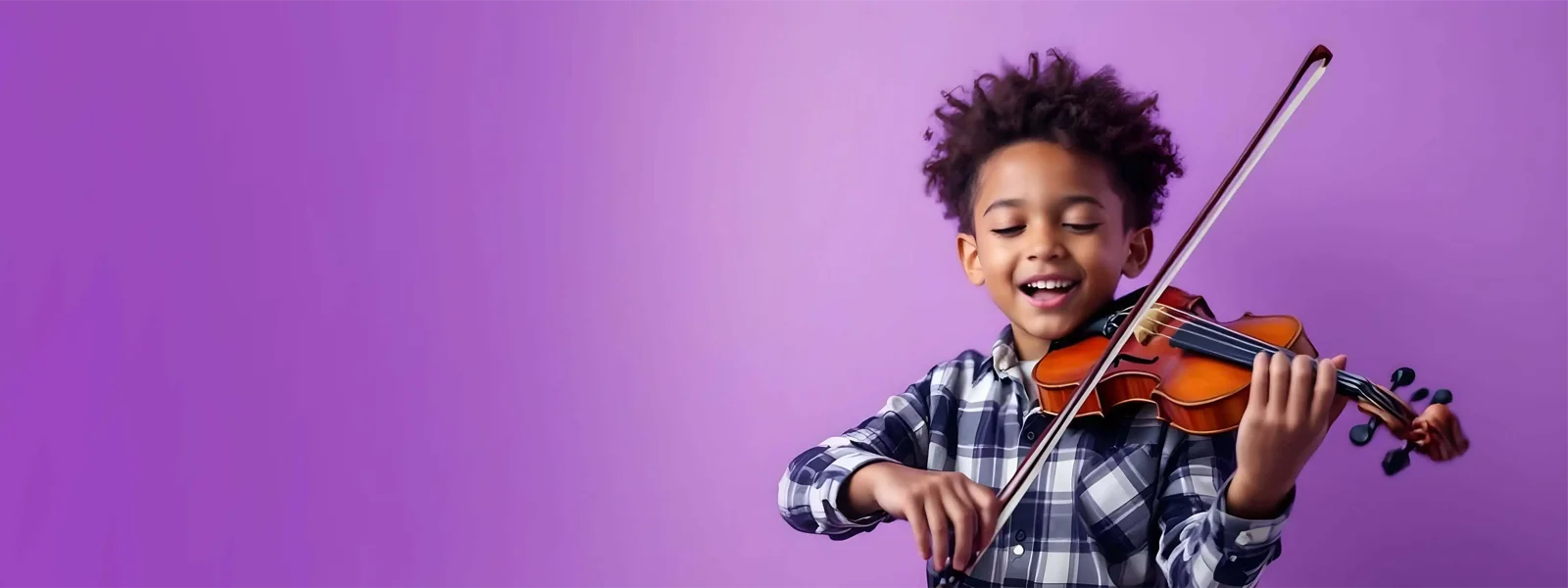 Little Boy Playing Violin