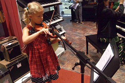 A kid Playing Keyboard